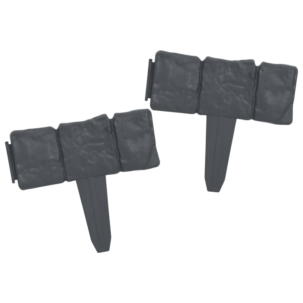 Gazonranden Steen-Look 10 M Kunststof