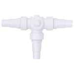 Kogelkraan Voor Zwembad 3-Weg Wit En Zwart