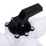 Kogelkraan Voor Zwembad 3-Weg Wit En Zwart