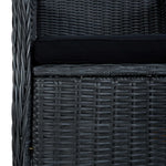 Tuinstoelen Met Kussens Poly Rattan Donkergrijs