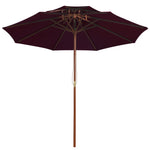 Parasol Dubbeldekker Met Houten Paal 270 Cm