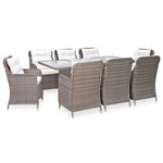 -Delige Tuinset Poly Rattan