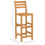 -Delige Tuinbarset Massief Acaciahout