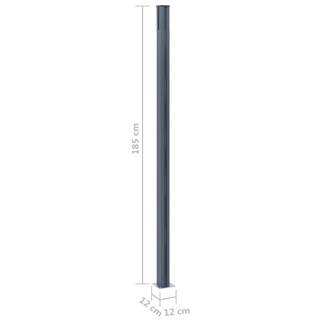 Schuttingpalen 185 Cm Aluminium