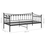 Slaapbankframe Metaal 90X200 Cm