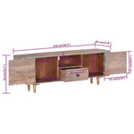 Tv-Meubel 118X30X40 Cm Massief Acaciahout