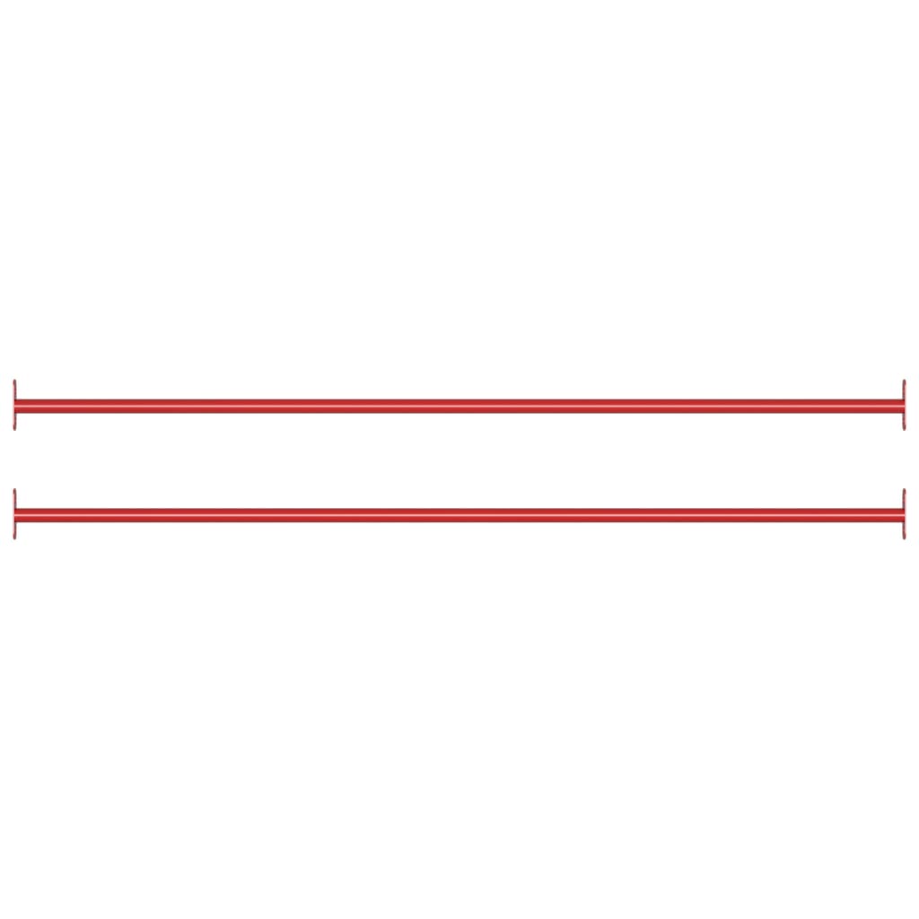 Rekstok 25 Cm Staal Rood