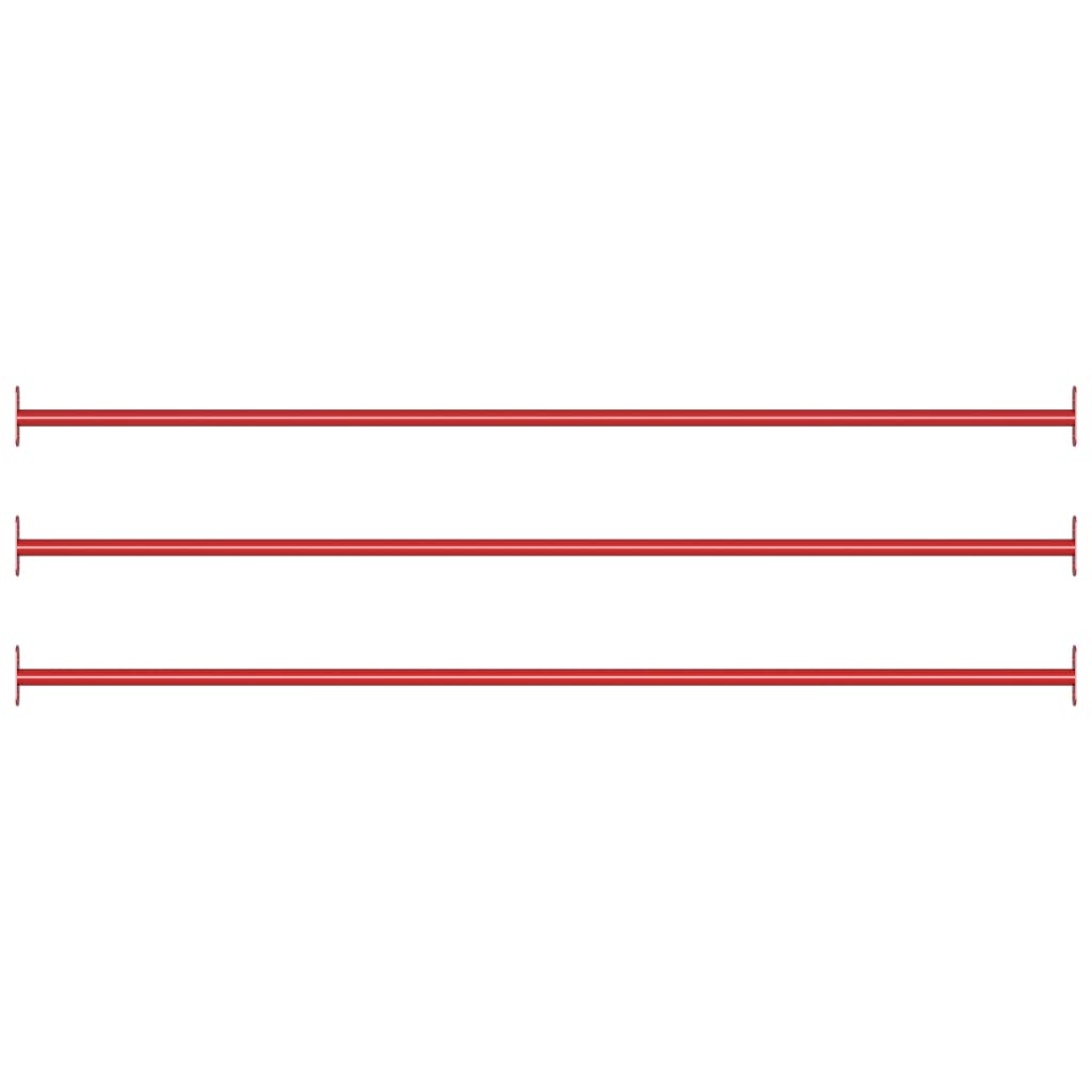 Rekstok 25 Cm Staal Rood