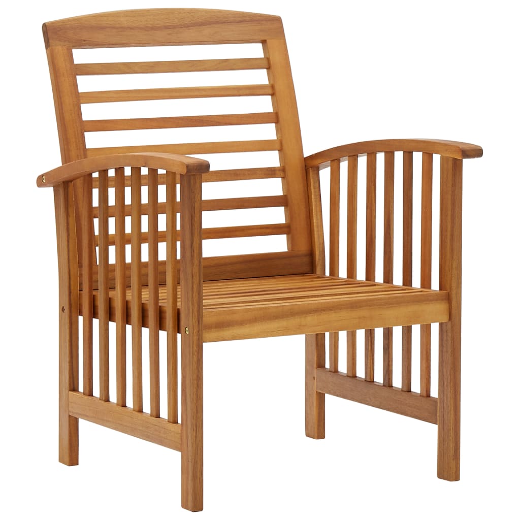 4-Delige Loungeset Massief Acaciahout