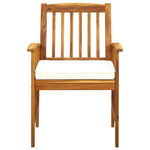 -Delige Tuinset Met Kussens Massief Acaciahout