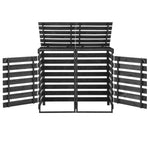 Containerberging Dubbel 140X75X121 Cm Geverfd Grenenhout