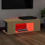 Tv-Meubel Met Led-Verlichting 90X39X30 Cm Kleurig