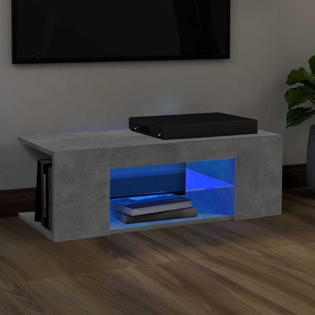 Tv-Meubel Met Led-Verlichting 90X39X30 Cm