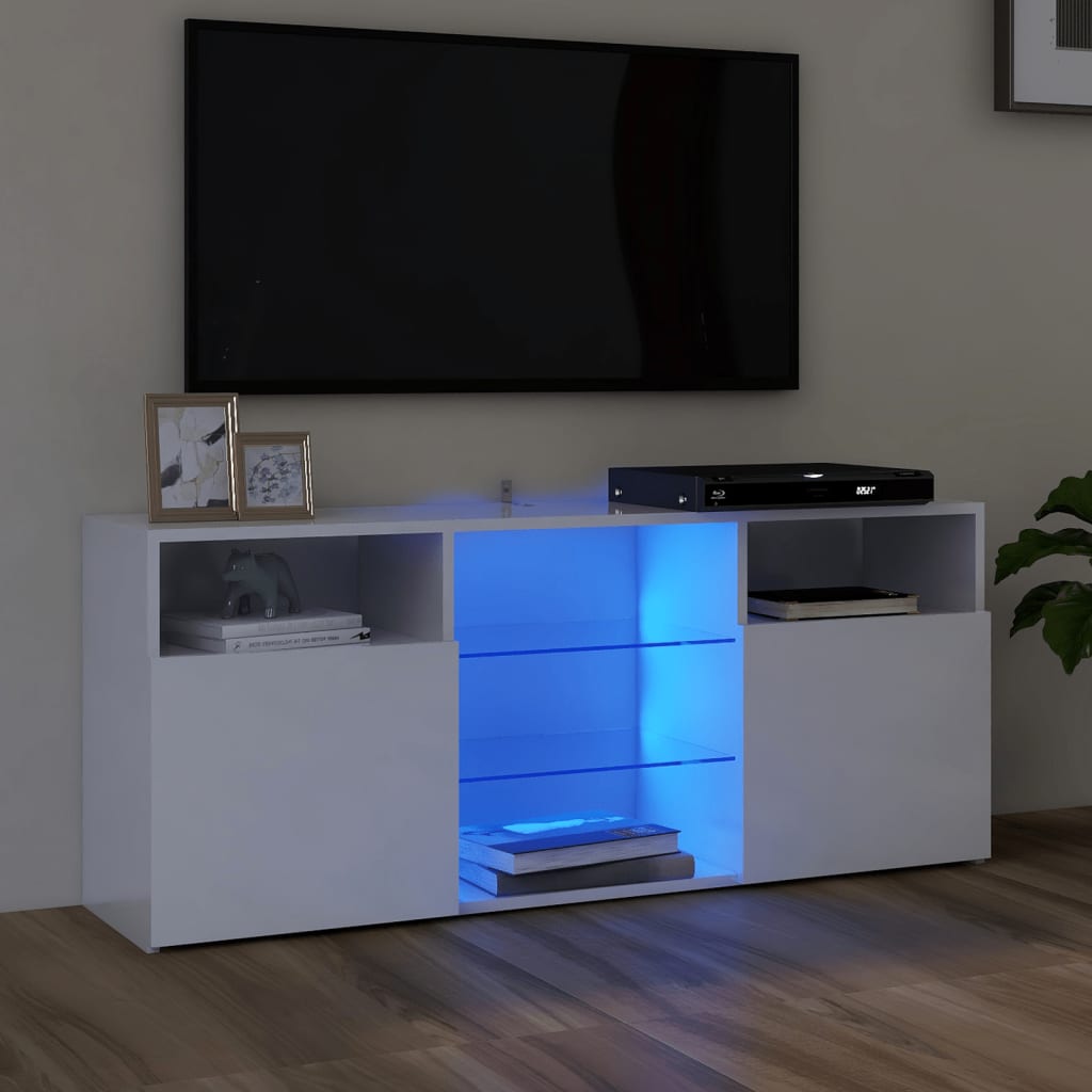 Tv-Meubel Met Led-Verlichting 120X30X50 Cm