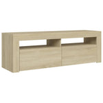 Tv-Meubel Met Led-Verlichting 120X35X40 Cm Kleurig