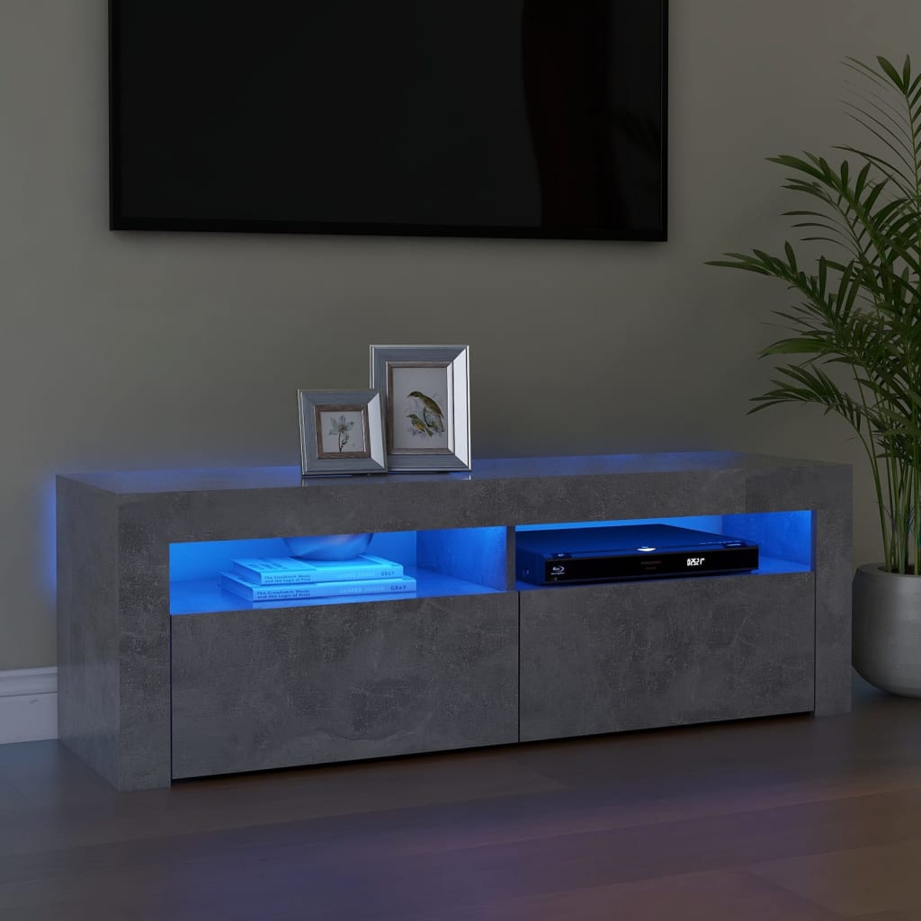 Tv-Meubel Met Led-Verlichting 120X35X40 Cm Kleurig