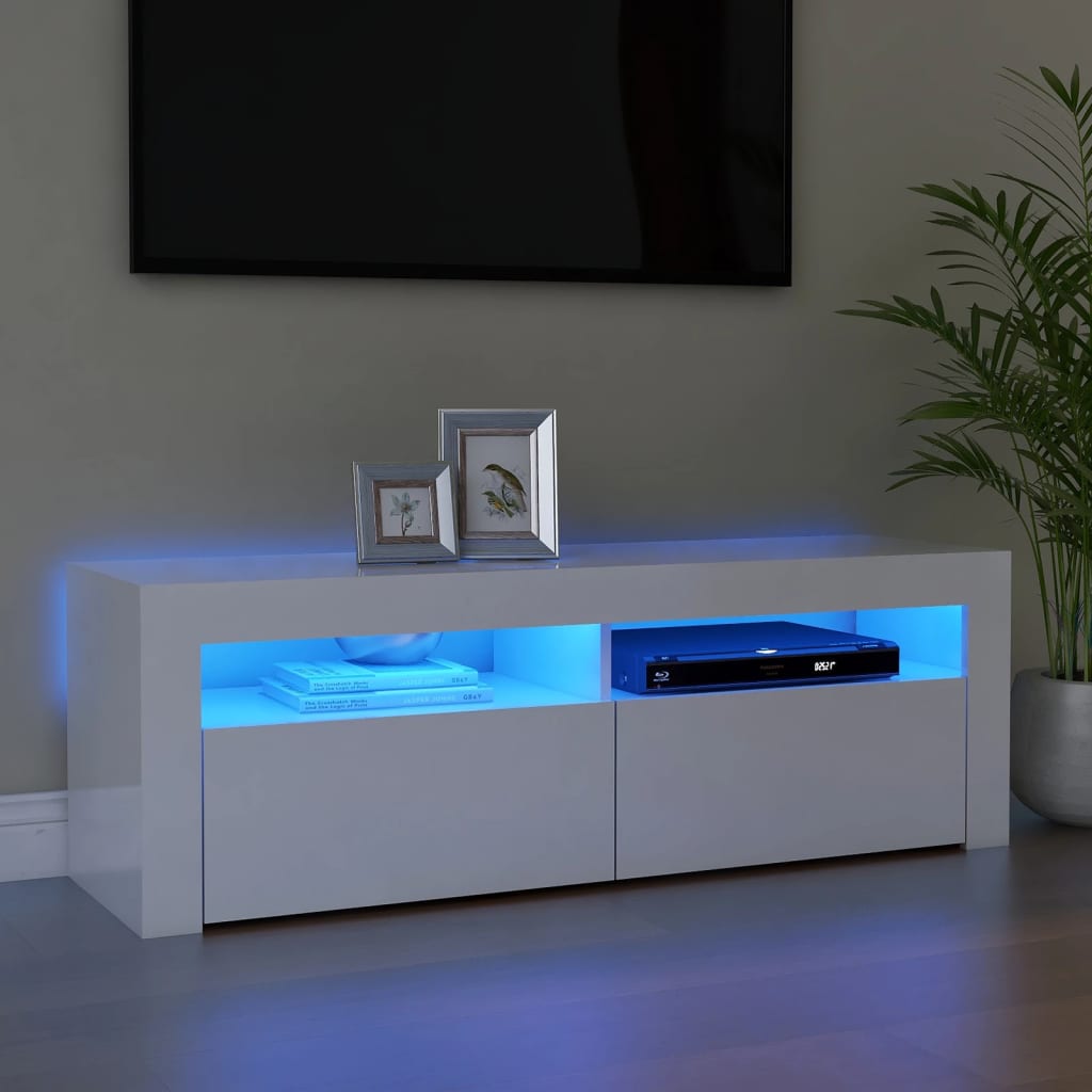 Tv-Meubel Met Led-Verlichting 120X35X40 Cm Kleurig