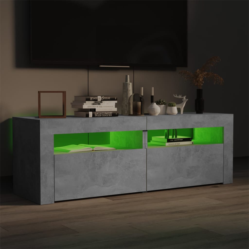 Tv-Meubel Met Led-Verlichting 120X35X40 Cm