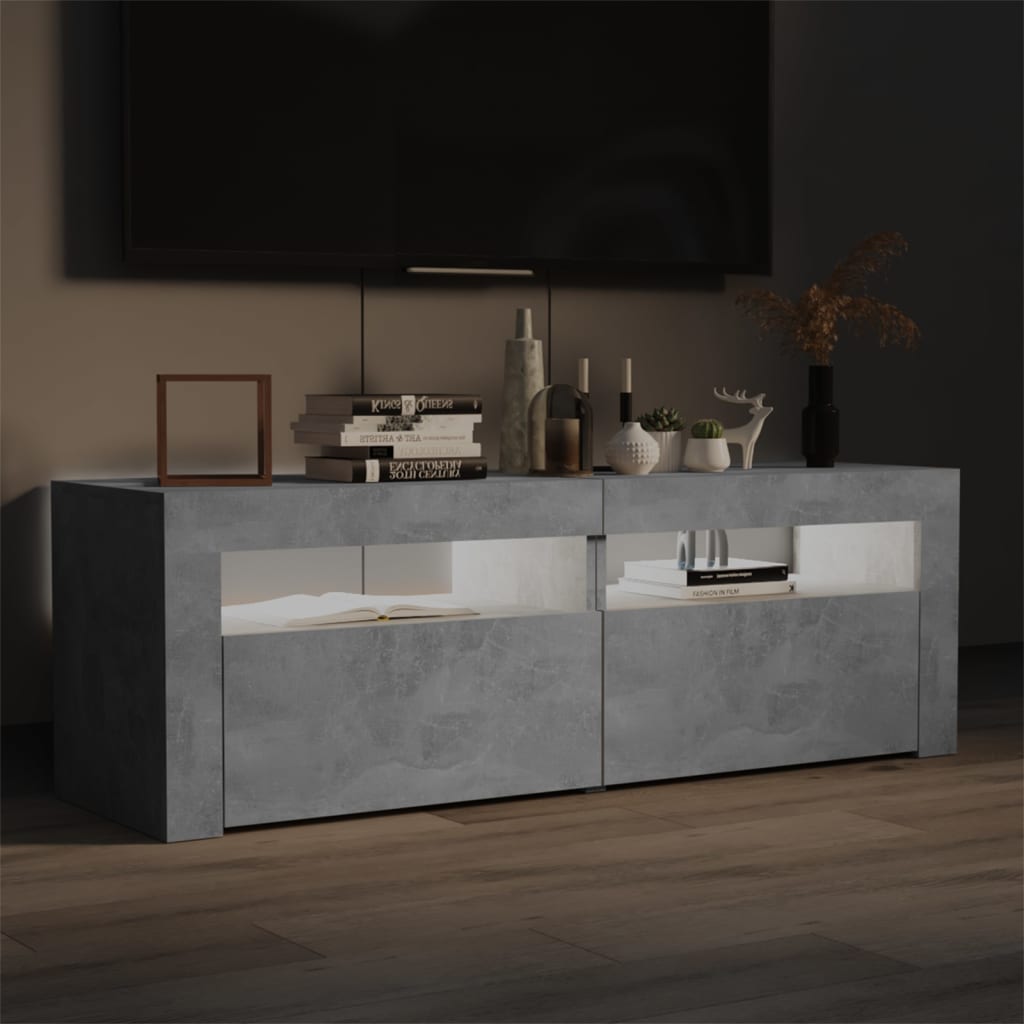 Tv-Meubel Met Led-Verlichting 120X35X40 Cm