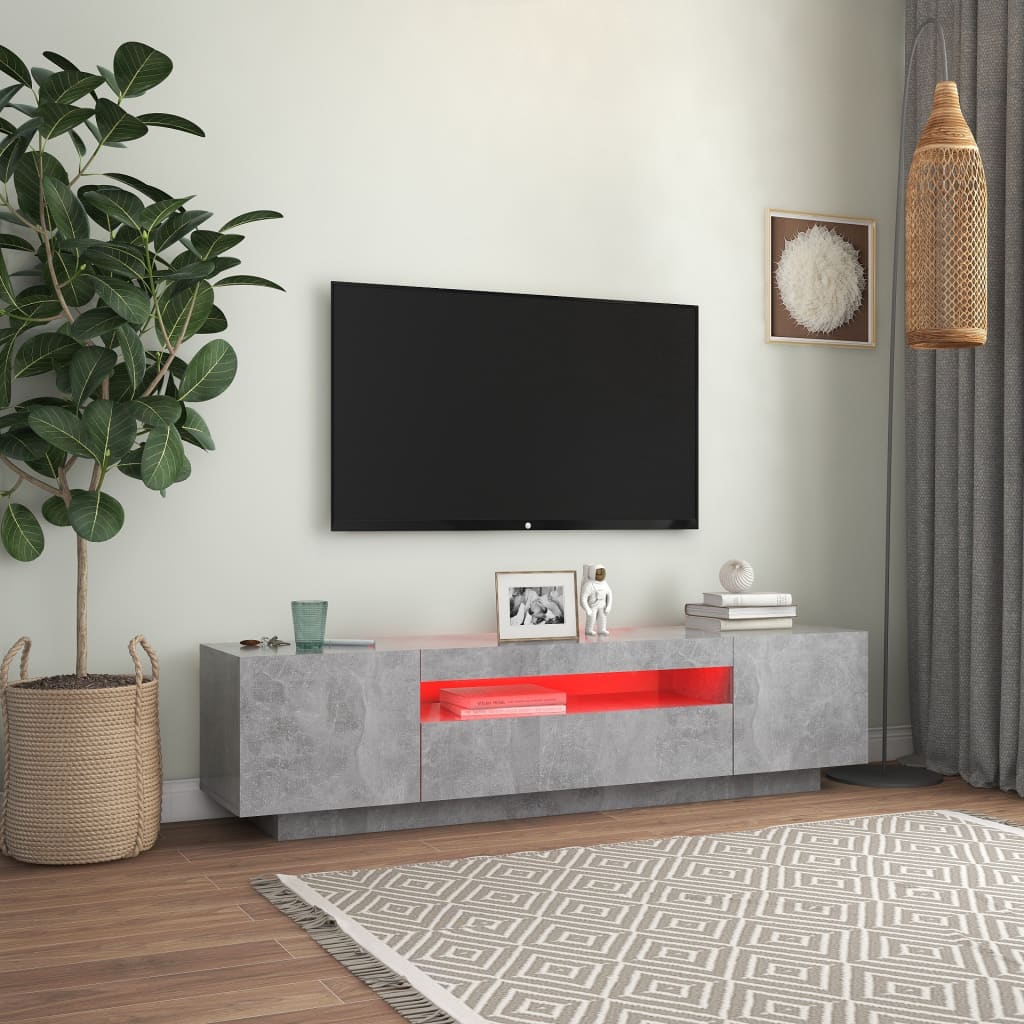 Tv-Meubel Met Led-Verlichting 160X35X40 Cm