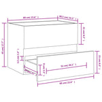 Wastafelkast 60X38,5X45 Cm Bewerkt Hout Sonoma Eikenkleurig