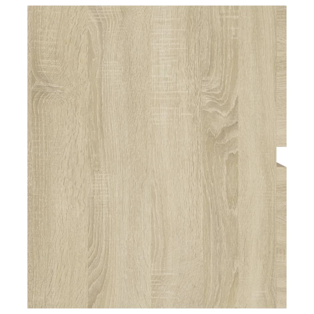 Wastafelkast 80X38,5X45 Cm Bewerkt Hout Sonoma Eikenkleurig