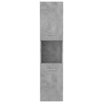 Badkamerkast 30X30X130 Cm Bewerkt Hout Betongrijs