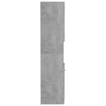 Badkamerkast 30X30X130 Cm Bewerkt Hout Betongrijs