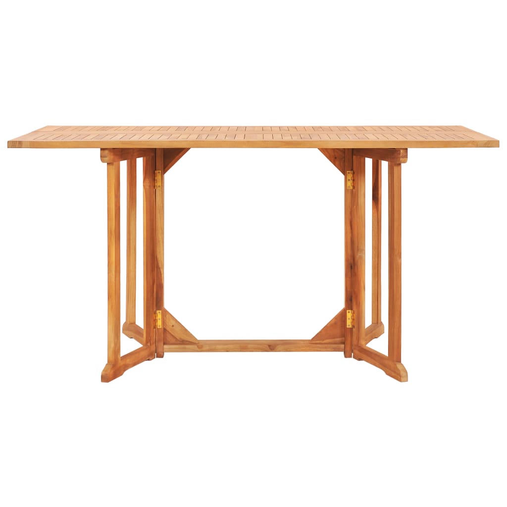 7-Delige Tuinset Inklapbaar Massief Teakhout 150 X 90 X 75 Cm