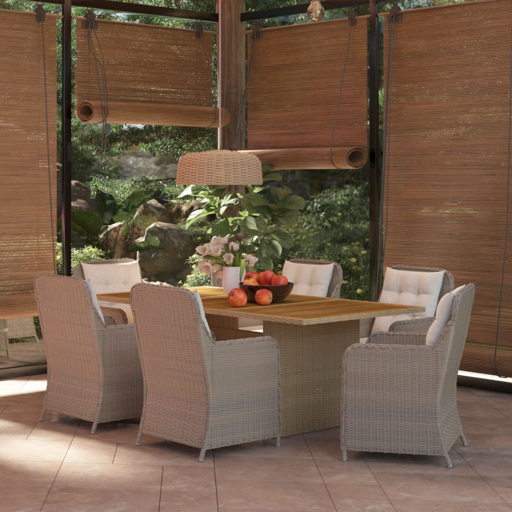 -Delige Tuinset Poly Rattan