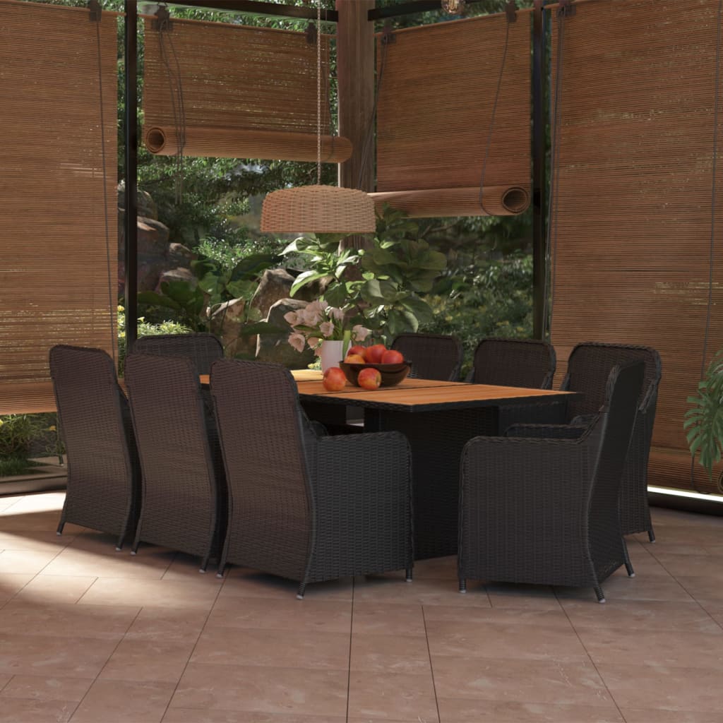 -Delige Tuinset Poly Rattan