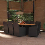 -Delige Tuinset Poly Rattan