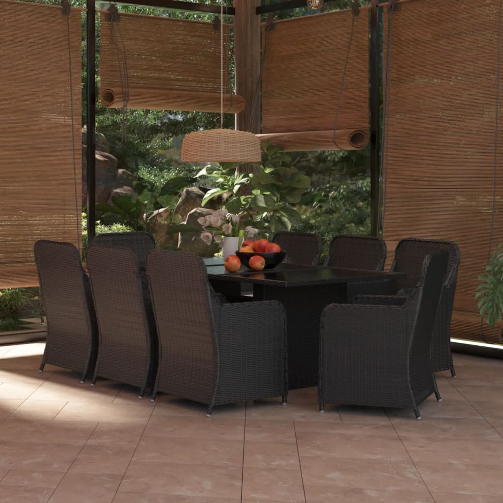 -Delige Tuinset Poly Rattan