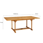 -Delige Tuinset Massief Teakhout