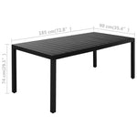 9-Delige Tuinset Zwart