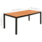 9-Delige Tuinset Zwart En Bruin
