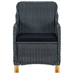 -Delige Tuinset Met Kussens Poly Rattan