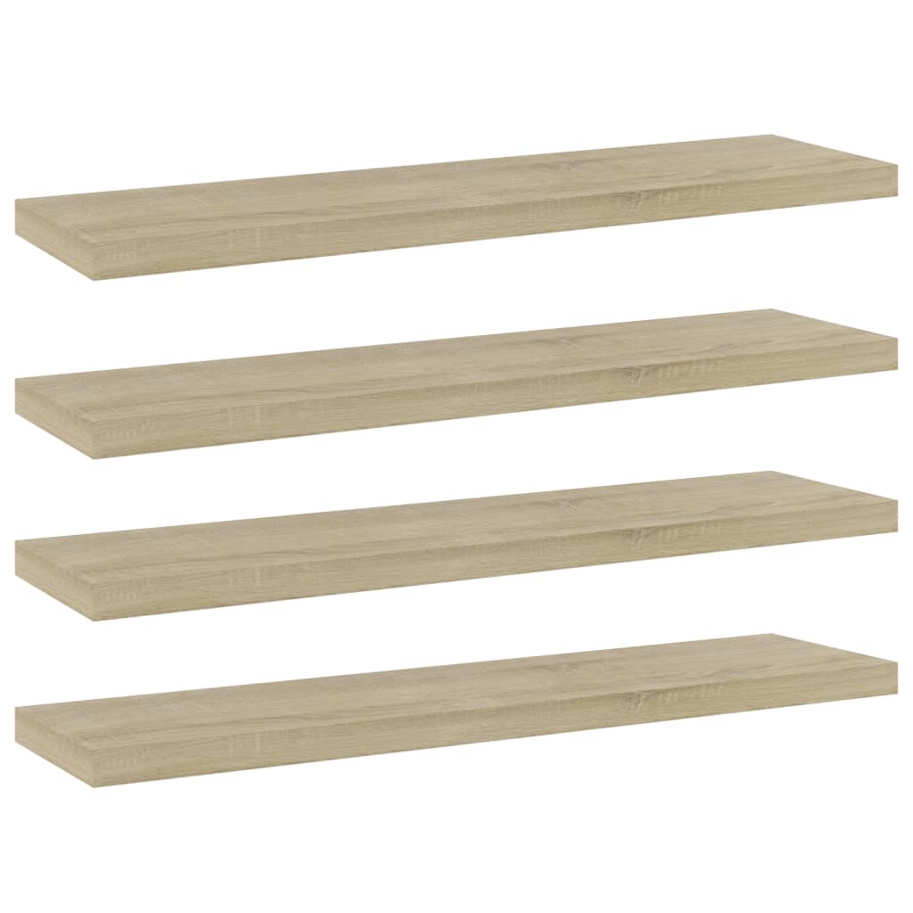 Wandschappen 40X20X1,5 Cm Bewerkt Hout Kleurig Sonoma Eiken