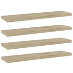 Wandschappen 40X20X1,5 Cm Bewerkt Hout Kleurig Sonoma Eiken
