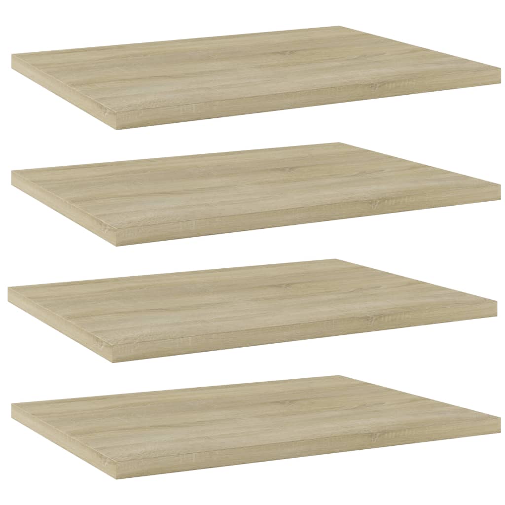 Wandschappen 40X20X1,5 Cm Bewerkt Hout Kleurig Sonoma Eiken
