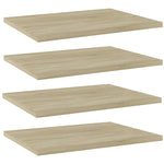 Wandschappen 40X20X1,5 Cm Bewerkt Hout Kleurig Sonoma Eiken