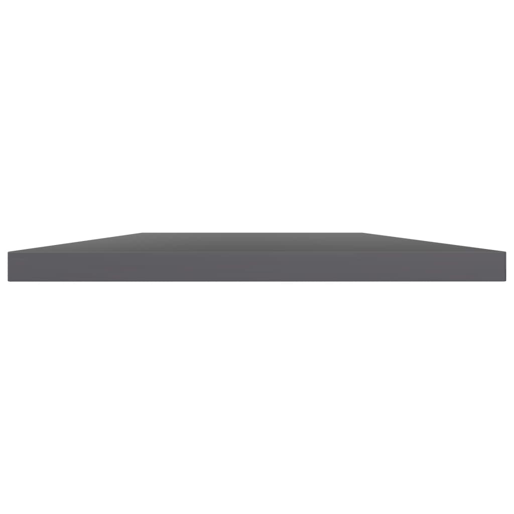 Wandschappen 40X30X1,5 Cm Bewerkt Hout Hoogglans Grijs