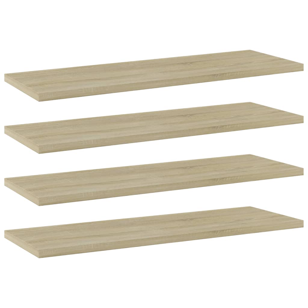 Wandschappen 40X20X1,5 Cm Bewerkt Hout Kleurig Sonoma Eiken