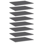 Wandschappen 40X30X1,5 Cm Bewerkt Hout Hoogglans Grijs