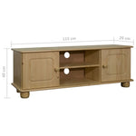 Tv-Meubel 5X29X40 Cm Massief Grenenhout