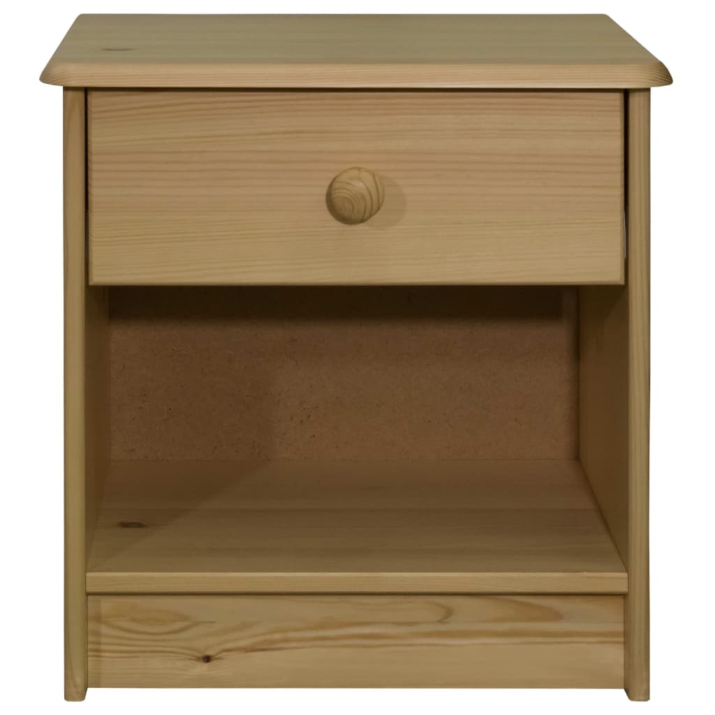 Nachtkastje 41X30X42 Cm Massief Grenenhout