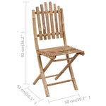 Tuinstoelen Inklapbaar Met Kussens Bamboe Lichtblauw
