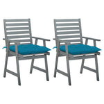 Tuinstoelen 2 St Met Kussens Massief Acaciahout