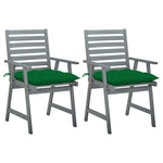 Tuinstoelen 2 St Met Kussens Massief Acaciahout