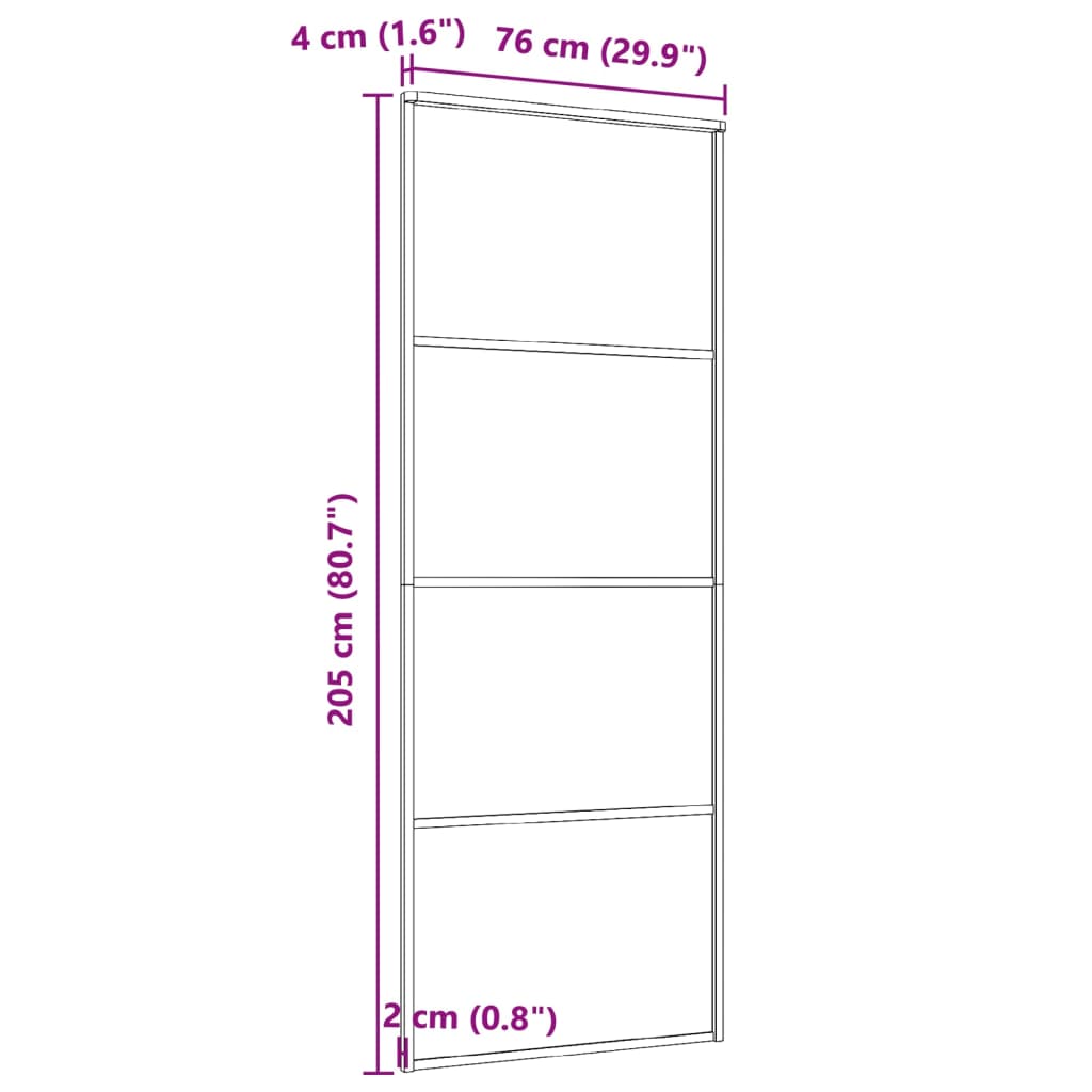 Schuifdeur Aluminium En Esg-Glas